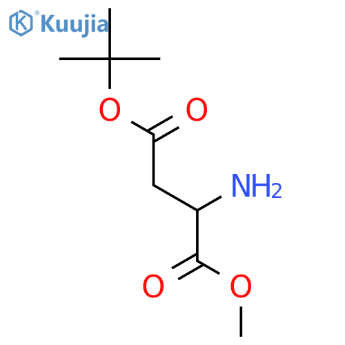4-tert-butyl 1-methyl (2S)-2-aminobutanedioate structure