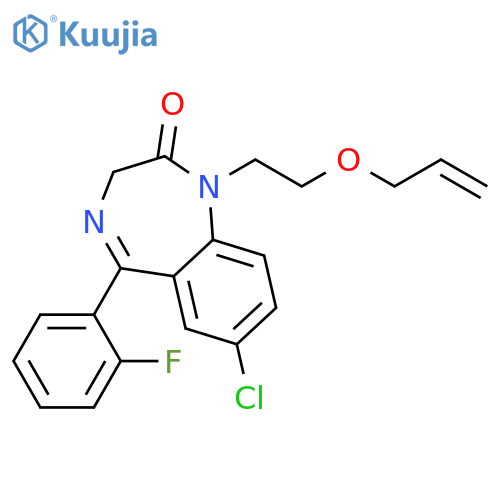 2H-1,4-Benzodiazepin-2-one,7-chloro-5-(2-fluorophenyl)-1,3-dihydro-1-[2-(2-propen-1-yloxy)ethyl]- structure