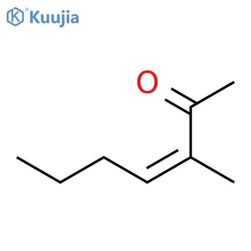 3-methyl-3-hepten-2-one structure