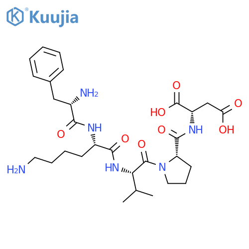 L-ASPARTIC ACID, L-PHENYLALANYL-L-LYSYL-L-VALYL-L-PROLYL- structure