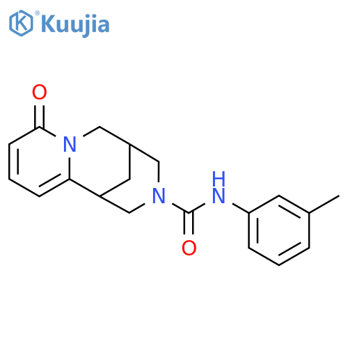 N-(3-methylphenyl)-6-oxo-7,11-diazatricyclo7.3.1.0^{2,7}trideca-2,4-diene-11-carboxamide structure
