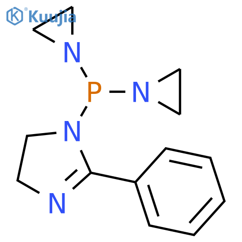 1-bis(aziridin-1-yl)phosphanyl-2-phenyl-4,5-dihydro-1H-imidazole structure