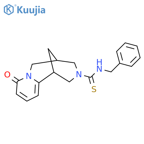 N-benzyl-6-oxo-7,11-diazatricyclo[7.3.1.0^{2,7}]trideca-2,4-diene-11-carbothioamide structure