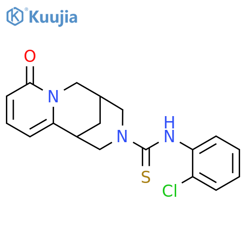 N-(2-chlorophenyl)-6-oxo-7,11-diazatricyclo7.3.1.0^{2,7}trideca-2,4-diene-11-carbothioamide structure