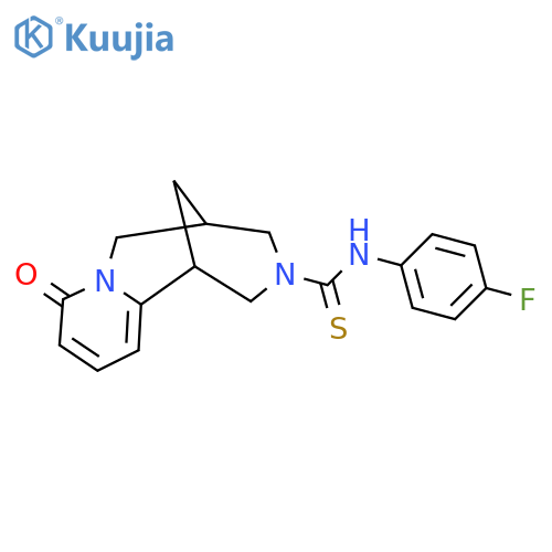 N-(4-fluorophenyl)-6-oxo-7,11-diazatricyclo[7.3.1.0^{2,7}]trideca-2,4-diene-11-carbothioamide structure