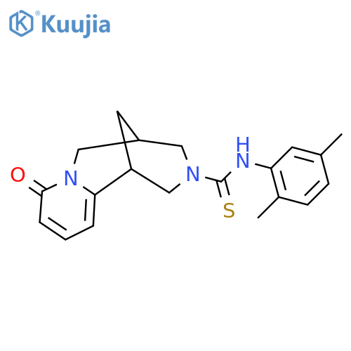 N-(2,5-dimethylphenyl)-6-oxo-7,11-diazatricyclo7.3.1.0^{2,7}trideca-2,4-diene-11-carbothioamide structure