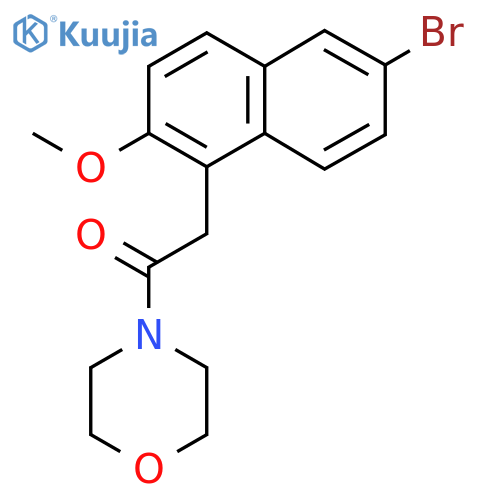 2-(6-bromo-2-methoxynaphthalen-1-yl)-1-(morpholin-4-yl)ethan-1-one structure