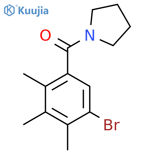 1-(5-bromo-2,3,4-trimethylbenzoyl)pyrrolidine structure
