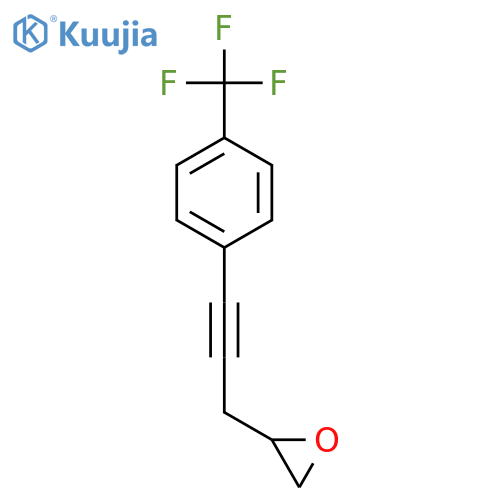 Oxirane, [3-[4-(trifluoromethyl)phenyl]-2-propynyl]- structure