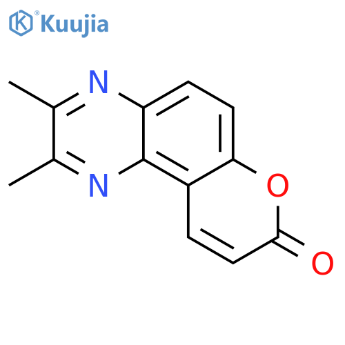 8H-PYRANO[3,2-F]QUINOXALIN-8-ONE, 2,3-DIMETHYL- structure