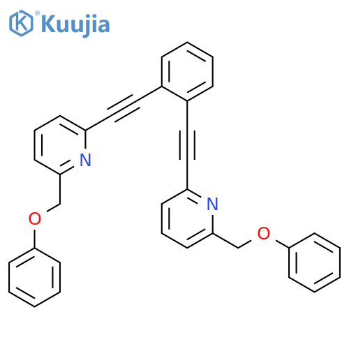 Pyridine, 2,2'-(1,2-phenylenedi-2,1-ethynediyl)bis[6-(phenoxymethyl)- structure