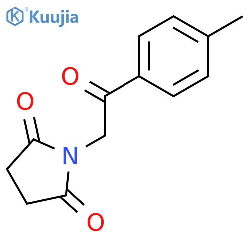 2,5-PYRROLIDINEDIONE, 1-[2-(4-METHYLPHENYL)-2-OXOETHYL]- structure