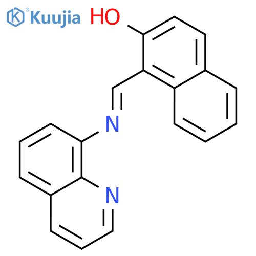2-Naphthalenol, 1-[(E)-(8-quinolinylimino)methyl]- structure