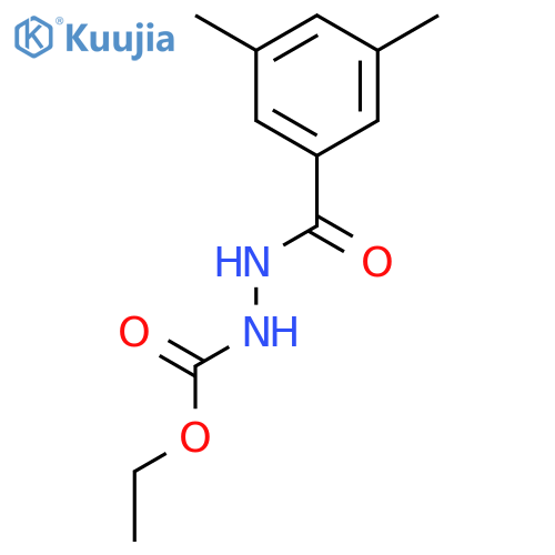 HYDRAZINECARBOXYLIC ACID, 2-(3,5-DIMETHYLBENZOYL)-, ETHYL ESTER structure