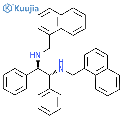 (1R,2R)-N,N'-Bis(1-naphthylmethyl)-1,2-diphenylethylenediamine structure