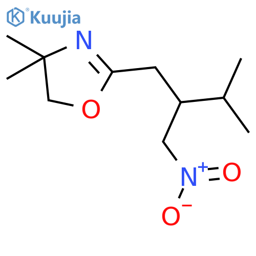 OXAZOLE, 4,5-DIHYDRO-4,4-DIMETHYL-2-[3-METHYL-2-(NITROMETHYL)BUTYL]- structure