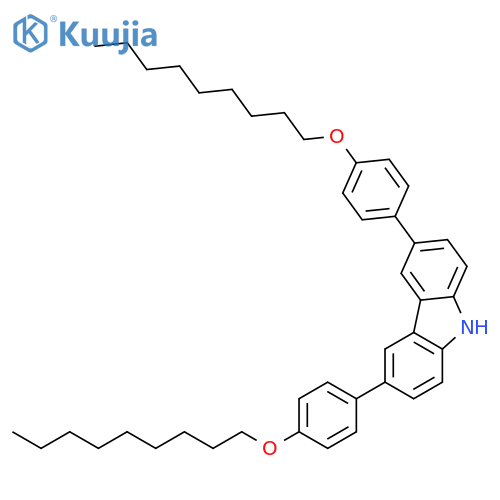 9H-Carbazole, 3,6-bis[4-(nonyloxy)phenyl]- structure