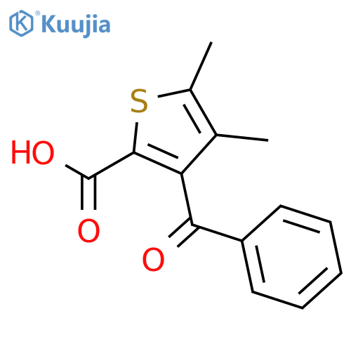 2-THIOPHENECARBOXYLIC ACID, 3-BENZOYL-4,5-DIMETHYL- structure