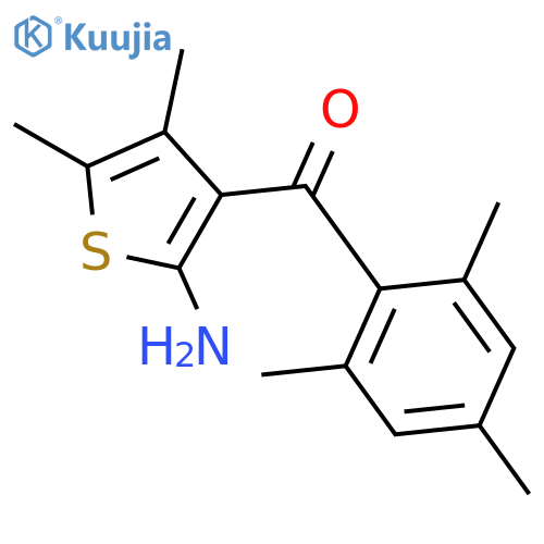 METHANONE, (2-AMINO-4,5-DIMETHYL-3-THIENYL)(2,4,6-TRIMETHYLPHENYL)- structure