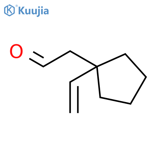 CYCLOPENTANEACETALDEHYDE, 1-ETHENYL- structure