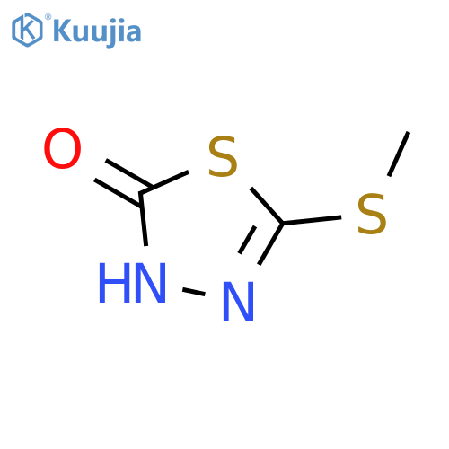 1,3,4-Thiadiazol-2(3H)-one, 5-(methylthio)- structure