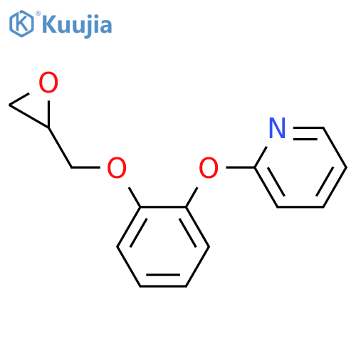 PYRIDINE, 2-[2-(OXIRANYLMETHOXY)PHENOXY]- structure