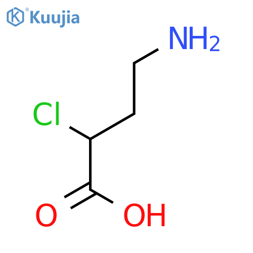 Butanoic acid, 4-amino-2-chloro-, (±)- structure