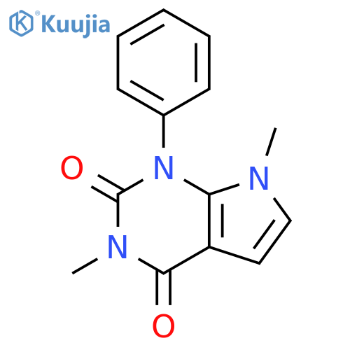 3,7-dimethyl-1-phenyl-1H-pyrrolo[2,3-d]pyrimidine-2,4(3H,7H)-dione structure