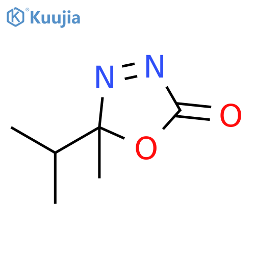 1,3,4-Oxadiazol-2(5H)-one, 5-methyl-5-(1-methylethyl)- structure