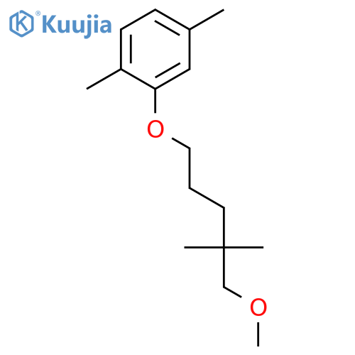 BENZENE, 2-[(5-METHOXY-4,4-DIMETHYLPENTYL)OXY]-1,4-DIMETHYL- structure