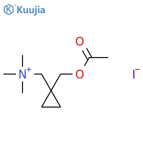 Cyclopropanemethanaminium,1-[(acetyloxy)methyl]-N,N,N-trimethyl-, iodide (1:1) structure