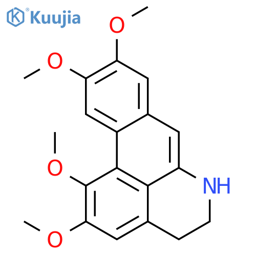 4H-Dibenzo[de,g]quinoline, 5,6-dihydro-1,2,9,10-tetramethoxy- structure