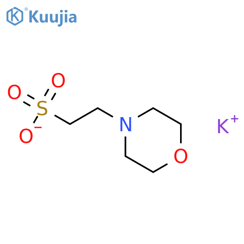 2-(N-Morpholino)ethanesulfonic acid potassium salt structure