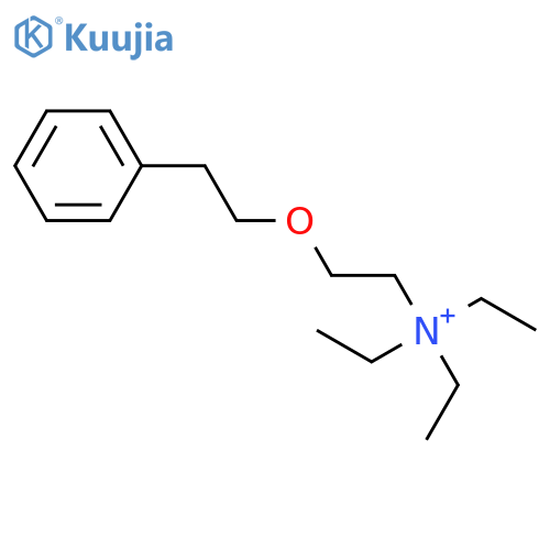 Ethanaminium, N,N,N-triethyl-2-(2-phenylethoxy)- structure