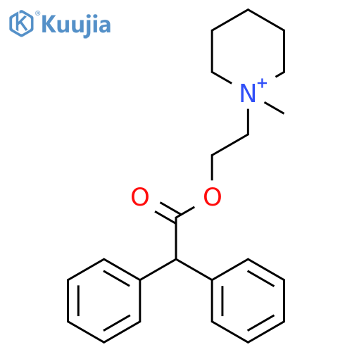 PIPERIDINIUM, 1-[2-[(DIPHENYLACETYL)OXY]ETHYL]-1-METHYL- structure