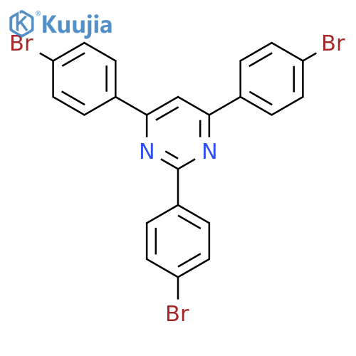 Pyrimidine, 2,4,6-tris(4-bromophenyl)- structure