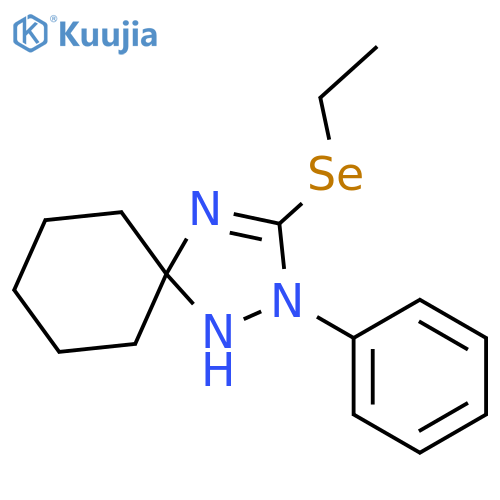 1,2,4-Triazaspiro[4.5]dec-3-ene, 3-(ethylseleno)-2-phenyl- structure