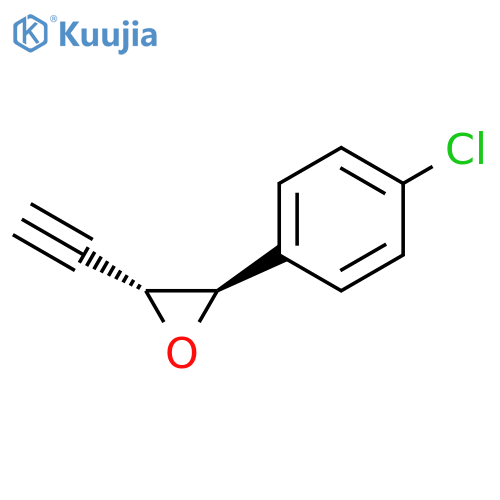 Oxirane, 2-(4-chlorophenyl)-3-ethynyl-, (2R,3R)-rel- structure