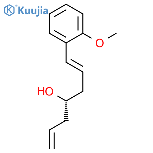 1,6-Heptadien-4-ol, 1-(2-methoxyphenyl)-, (1E,4S)- structure
