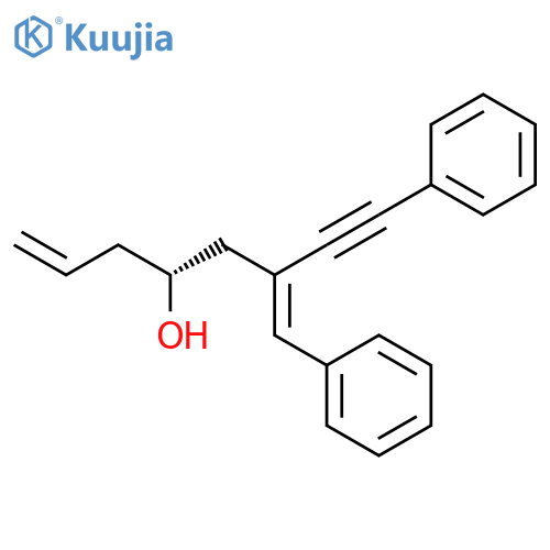 1-OCTEN-7-YN-4-OL, 8-PHENYL-6-(PHENYLMETHYLENE)-, (4R,6Z)- structure