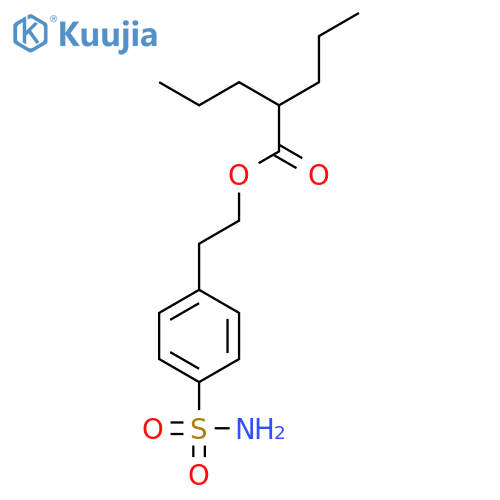 PENTANOIC ACID, 2-PROPYL-, 2-[4-(AMINOSULFONYL)PHENYL]ETHYL ESTER structure