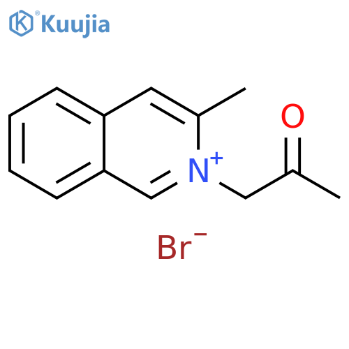 Isoquinolinium, 3-methyl-2-(2-oxopropyl)-, bromide structure