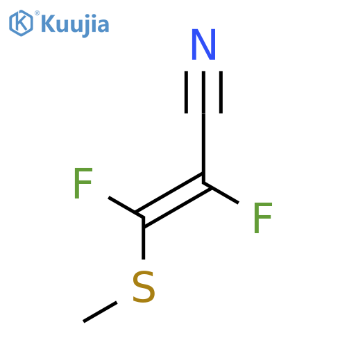 2-PROPENENITRILE, 2,3-DIFLUORO-3-(METHYLTHIO)- structure