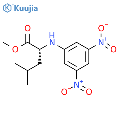 D-Leucine, N-(3,5-dinitrophenyl)-, methyl ester structure