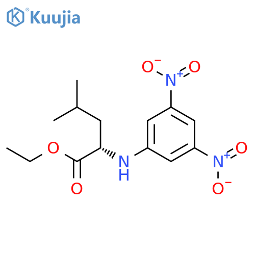 Leucine, N-(3,5-dinitrophenyl)-, ethyl ester structure
