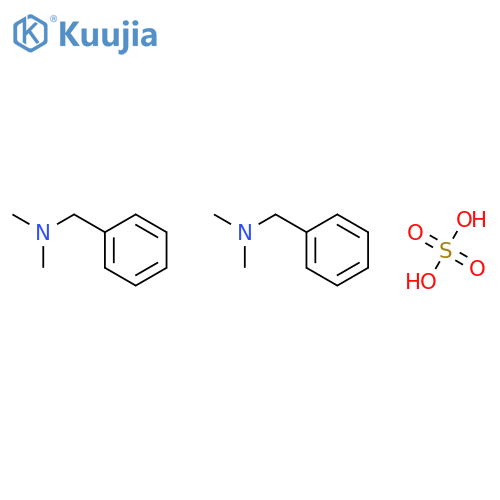 N,N-dimethyl-1-phenylmethanamine;sulfuric acid structure
