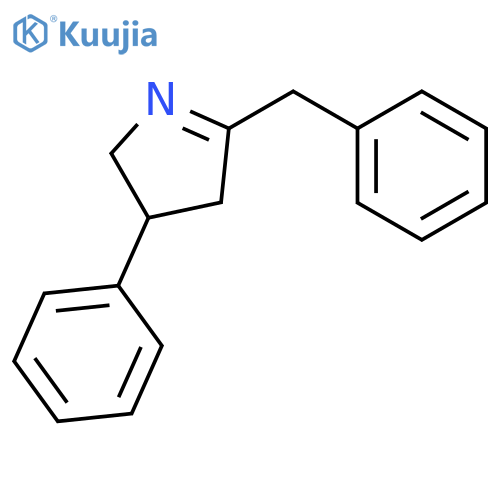 2H-Pyrrole, 3,4-dihydro-3-phenyl-5-(phenylmethyl)- structure