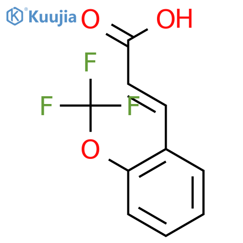 (E)-3-(2-(Trifluoromethoxy)phenyl)acrylic Acid structure