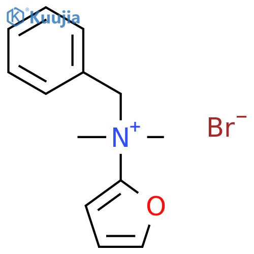 2-Furanaminium, N,N-dimethyl-N-(phenylmethyl)-, bromide structure