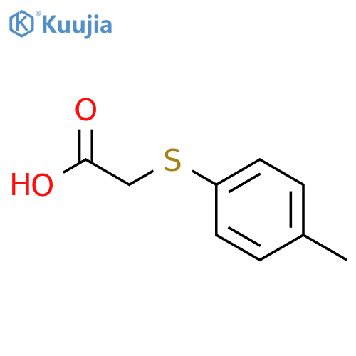 2-(4-methylphenyl)sulfanylacetic acid structure